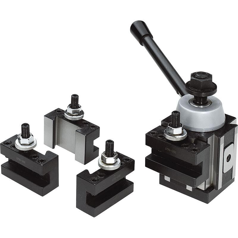 Fervi - Tourelle a changement rapide avec 3 porte-outils de 14 mm pour tour t0ab