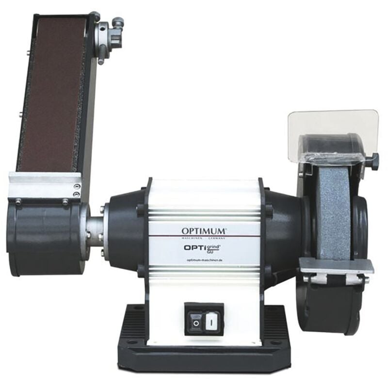Optimum - Touret à bande 75x762 mm meule dia. 200 mm 2850 rpm 600 w 230V y compris bande et meule Optigrind GU20S 230V