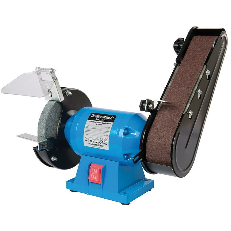 Silverline - Touret à meuler et ponceuse à bande 2-en-1, 240 w 240 w