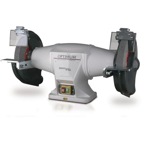 Touret à meuler industriel dia. 300 mm vitesse lente 1400 rpm 1800 W 400V garantie Optimum 10 ans Optigrind GZ30D