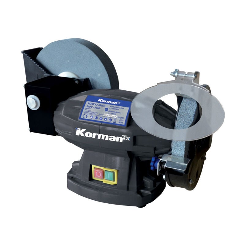 Korman - Touret à Meuler Mixte à Eau 350W 150mm/200mm tx