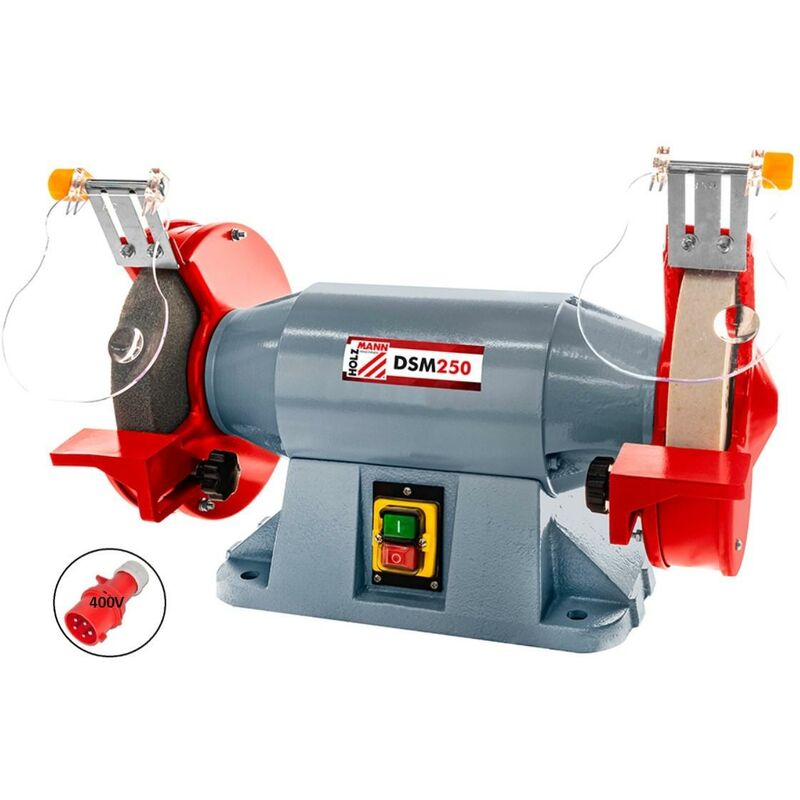 Holzmann - touret a muler double meleuse ponceuse DSM250 400V