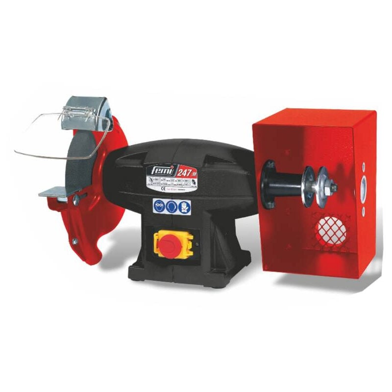 Femi - Touret combiné 247 - 850W Triphasé - ø 200x25x20 mm - Sans meule, sans brosse - 8021431