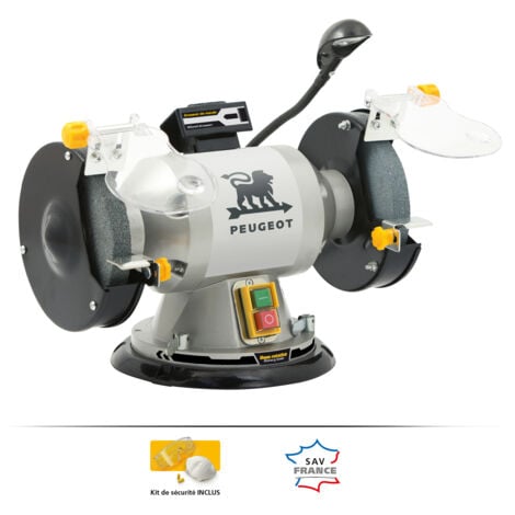 PEUGEOT PSP Touret Meule/Meule Pivotant 350W - Base Rotative 180° - Garantie 5 ans.
