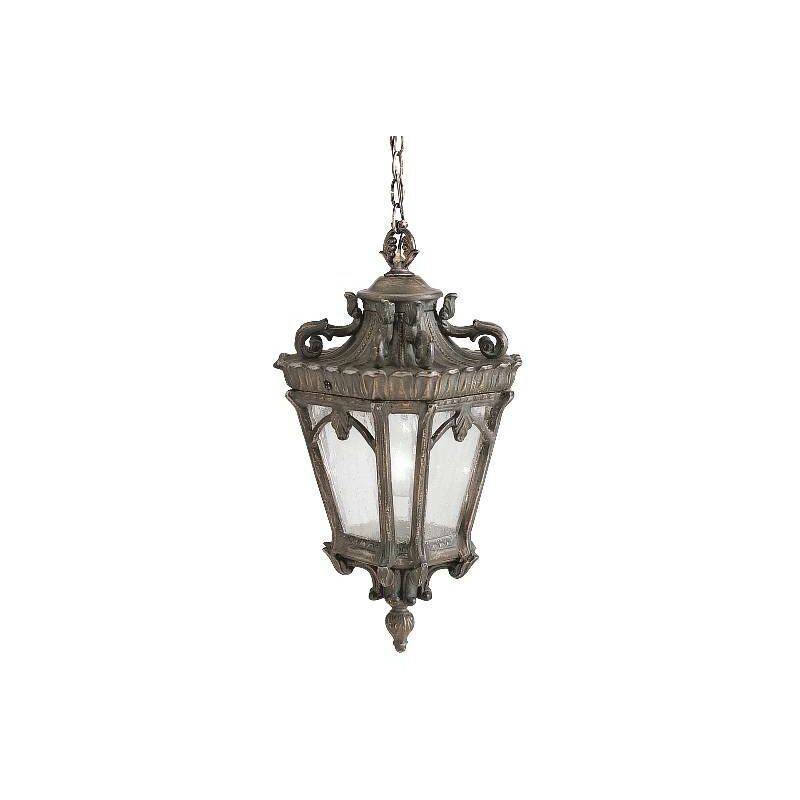 Elstead Lighting - Elstead Tournai - 3 Light Large Outdoor Ceiling Chain Lantern Londonderry, E14