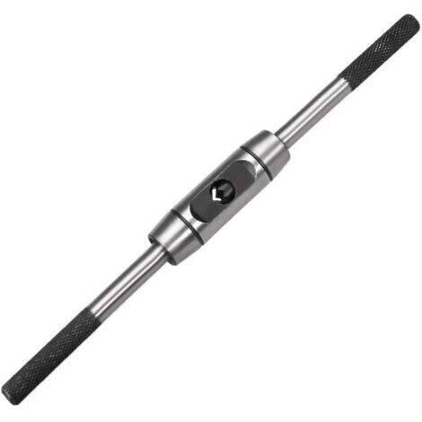 Tourne à Gauche Porte Taraud Réglable Robinet Clé Poignée pour Métrique M6-M14 Robinet Fraise Clé à Tarauder Outil Corps Moulage sous Pression