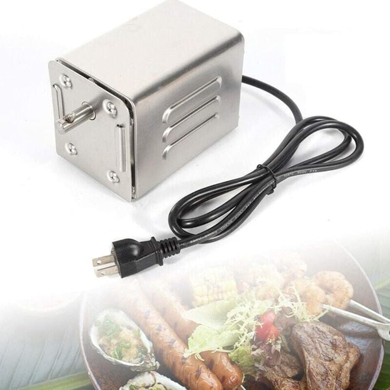 SNQ - tourne broche SP-S40 Moteur de Barbecue 30KG Acier Inoxydable Barbecue Grill Torréfacteur Moteur Électrique Poulet Chèvre Poulet bbq Broche