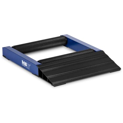 Tourne-Roue Moto Support Rotatif Rouleaux Entretien Jantes Graissage Chaine MSW - Noir