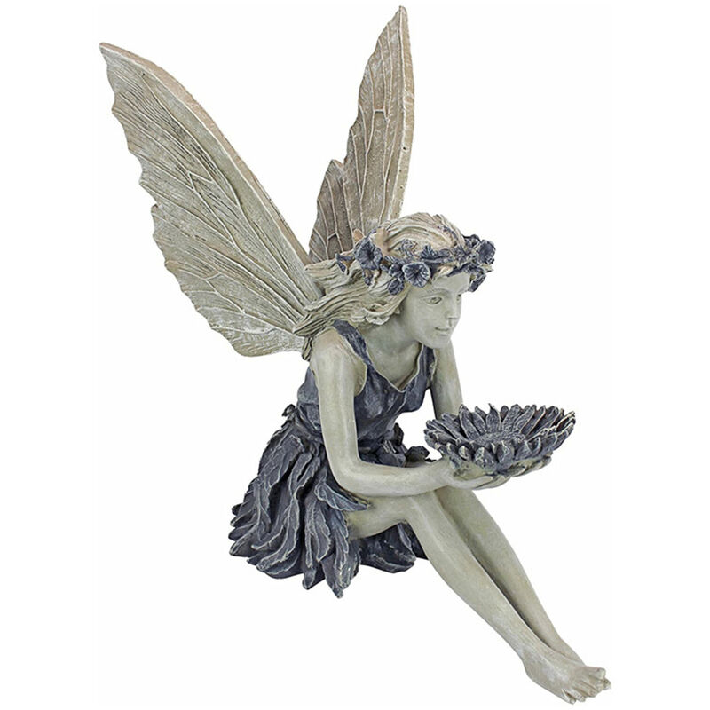 Statue Jardin Exterieur Mignon Ange Sculpture Fée Jardin Fille Décorations Statues d/'ange Figurine Résine Artisanat Aménagement Paysager Cour Extérieure Intérieure Art Village Statue Ornement