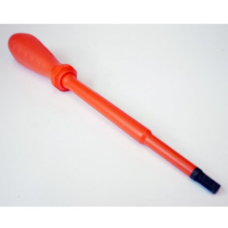 Tournevis 6 pans 6x150mm isolé 1000V – Lame décolletée pour vis creuses – Manche bi-matière orange – Pour espaces confinés – Derancourt