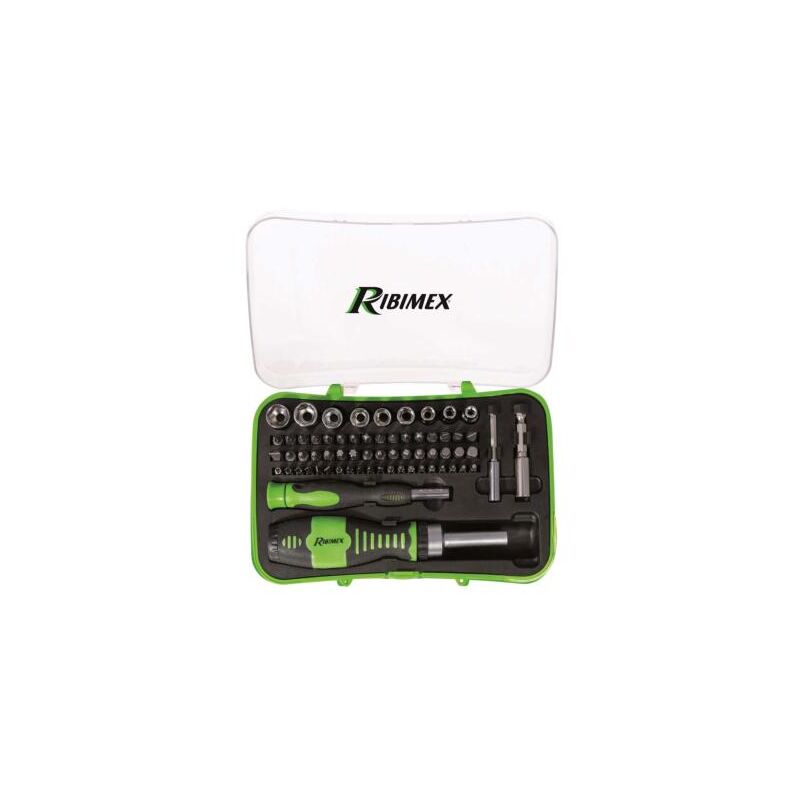 Ribitech&nbsp;&ndash;&nbsp;prtour65/M porte-embouts en mallette avec 65&nbsp;embouts