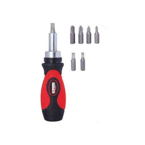 Tournevis à cliquet + 7 embouts