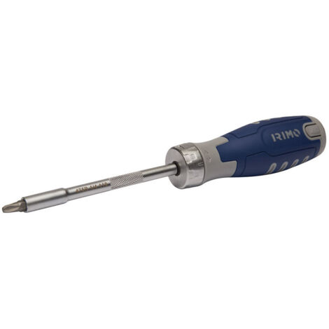 Tournevis À Cliquet Avec Compartiment Pour 12 Embouts 1/4'' 475r-1/4-110 Irimo