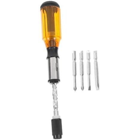 Tournevis à Cliquet Manuel Outil De Réparation Semi-automatique Poussing Pull Ratchet Avec Réversible Pour Précision -