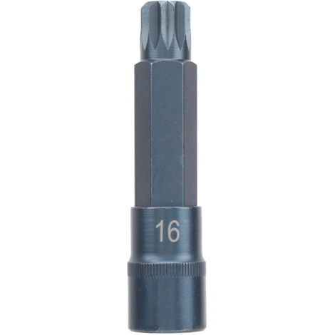 Tournevis à Douille 12 Points en Acier Allié avec Traitement Bleui pour Outillage de Haute Dureté