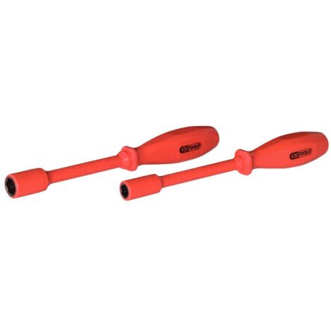 Tournevis à douilles avec revêtement isolant, 13 mm