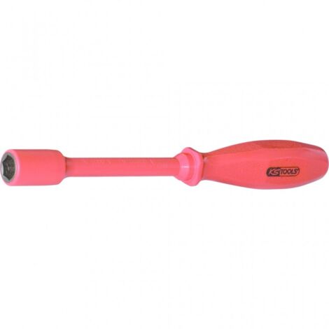 Tournevis à douilles avec revêtement isolant, 8 mm