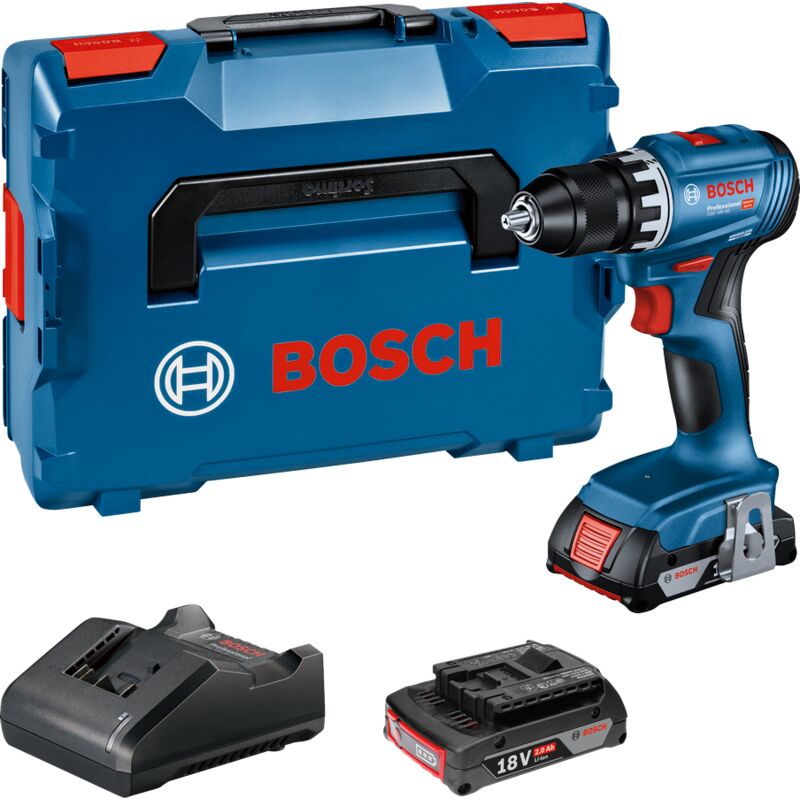 Perceuse-visseuse sans fil gsr 18V-45 2x 2,0Ah Bosch chargeur en l-boxx