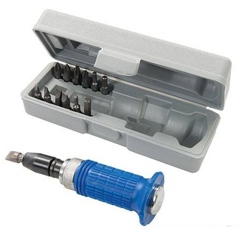 Tournevis a frapper poignee caoutchouc serrage ou deserrage