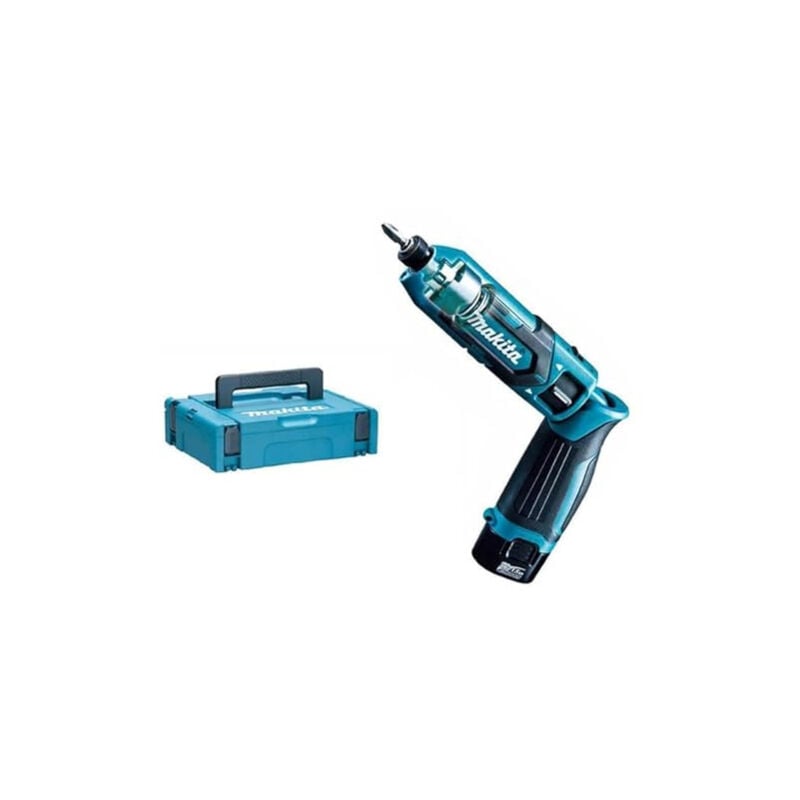 Tournevis à mécanisme de vissage à chocs 7.2V (2 x 1,5AH) dans coffret makpac Makita TD022DSJ