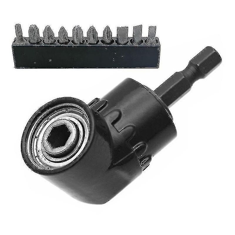 Feiyue - Tournevis à tige hexagonale à 105 degrés, rallonge d'angle d'embout magnétique, tournevis d'angle, accessoires pour outils électriques, court
