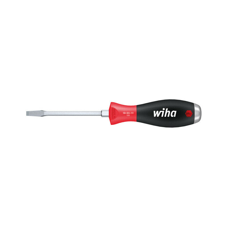 Wiha - Tournevis a Fente Softfinish Lame 6P Disque Frappe Acier 8 03228