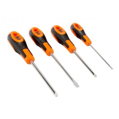Tournevis Bahco s600 nickelé poignée caoutchouc orange