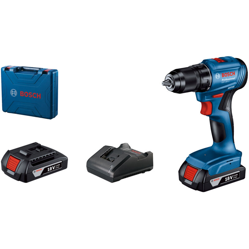 Bosch Perceuse-visseuse - Professional - GSR 185-Li - 18V - 2 x Batterie 2 Ah Multicolore - vue 2