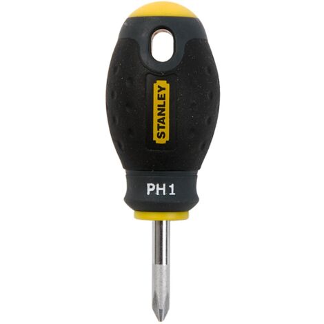 Tournevis boule cruciforme PH2 - diamètre 6 mm - Lame 2,5 cm - Stanley Fatmax