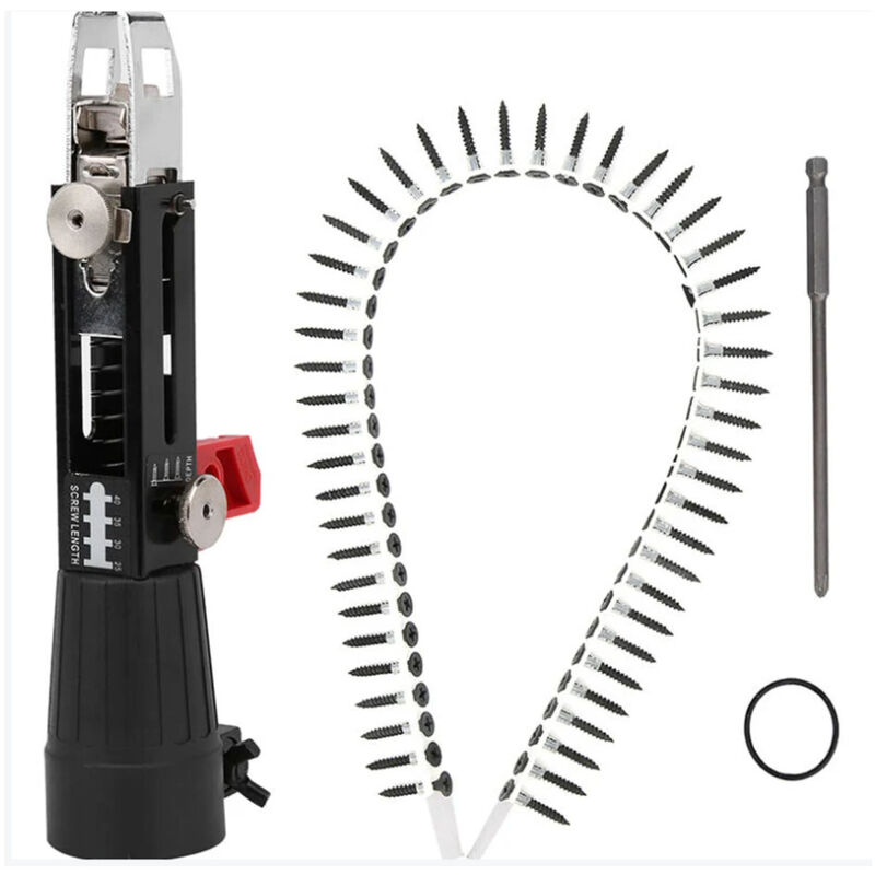 Csparkv - Tournevis Chargeur pour Perceuses, Vis à Plaques de Plâtre, Perceuse à Vis, Adaptateur de Chaîne, Tournevis pour Cloison Sèche, Chaîne