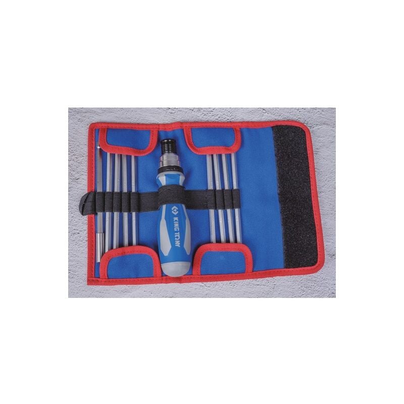 King Tony - Trousse de tournevis à lames interchangeables 16 pièces