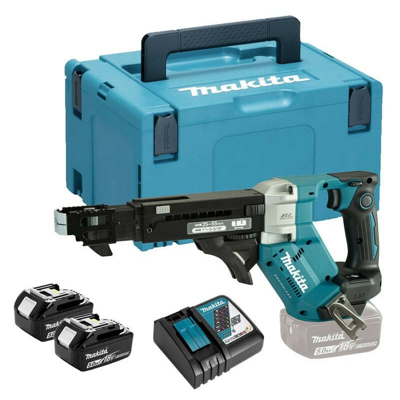 Makita - Visseuse automatique 18V lxt (2x5,0 Ah) 25-55 mm en makpac DFR551RTJ