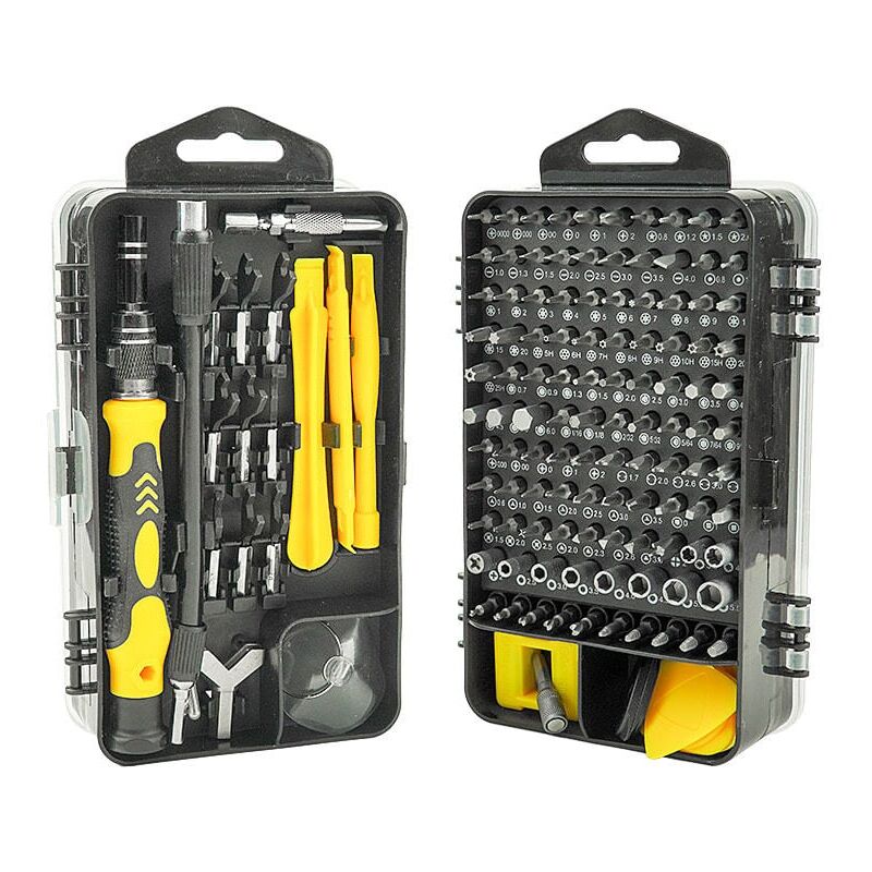 Tournevis De Precision 115 En 1 Pour Telephone Kit De Reparation Magnetiques, Aimant Mini Tournevis Pour Lunettes Iphone Xiaomi Montre Jeu De