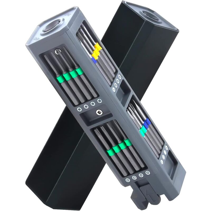 Tournevis de Précision Magnétique avec Embout longue durée amélioré 31 en 1, Electricien, Kit avec Boîtier, Mini Torx pour Phone, Laptop, Computer,