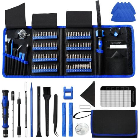 Tournevis de Precision,142 en 1 Kit Tournevis Précision avec 120 Embouts Magnétique,Kit Mini-Tournevi de Précision Utiliser Pour Lunettes,Phone,Portable,Demontage PS4