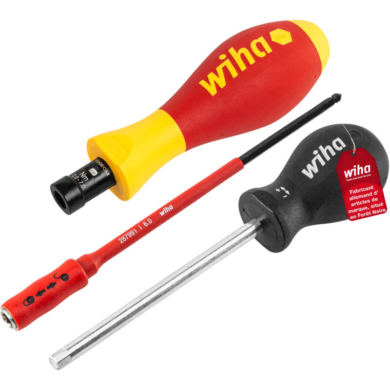 Wiha - Tournevis dynamométrique TorqueVario®-S electric Couple limité à réglage variable 2 - 7 (26627)