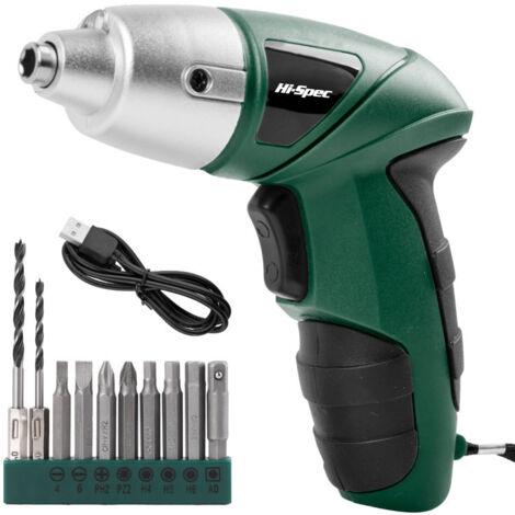 Tournevis Électrique 3,6V – Kit 11 Pièces Sans Fil Rechargeable USB avec Embouts