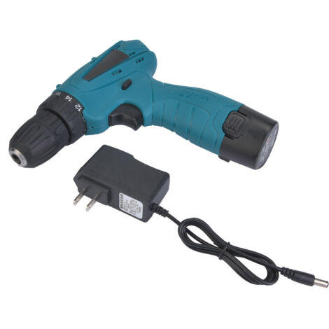Tournevis électrique rechargeable 12V avec batterie lithium-ion et perceuse électrique (prise CN 220V)