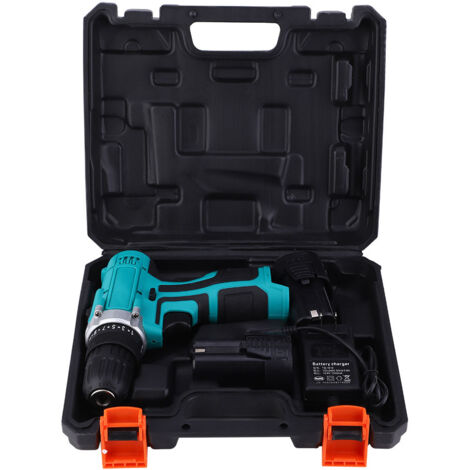 Tournevis électrique sans fil 16,8V 0-1350 tr/min 25N.m pour perçage et vissage, batterie et chargeur inclus, prise US 100-240V