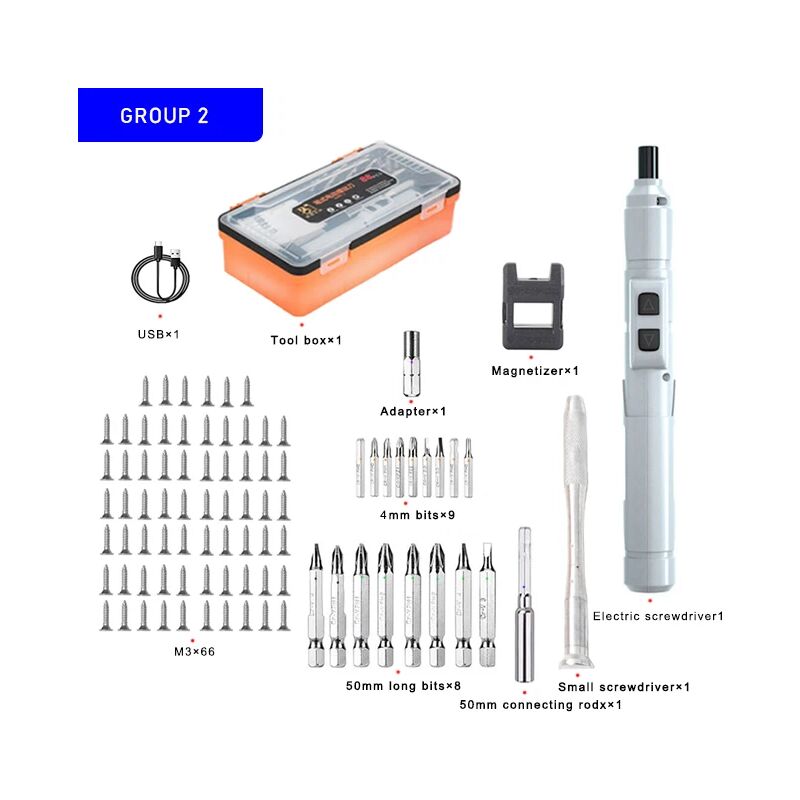 Tournevis Électrique Sans Fil 3,6V - Rechargeable, Multifonction Manuel et Automatique 88pcs