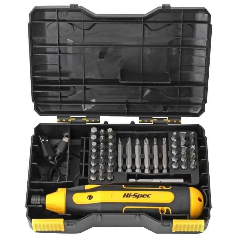 ZVD - Tournevis Électrique Sans Fil 3,6V - Rechargeable usb, Kit de Réparation Maison 44pcs