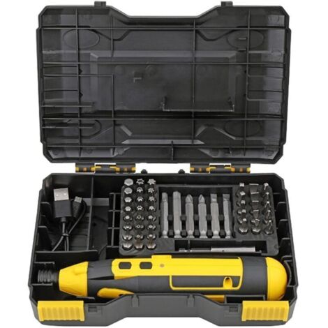 Tournevis électrique sans fil, outil de réparation de perceuse électrique rechargeable au lithium-ion 4V