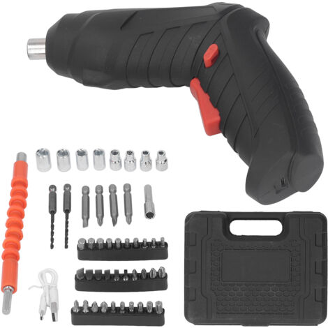 Tournevis électrique sans fil rechargeable 3.6V - Kit complet mini perceuse visseuse pour bricolage maison