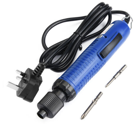 Tournevis électrique semi-automatique à manche droit, outil pratique avec prise UK 220V
