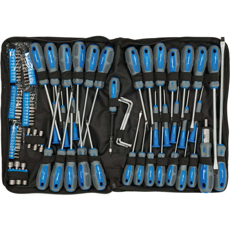 Assortiment tournevis et accessoires de vissage coffret de 100 pieces