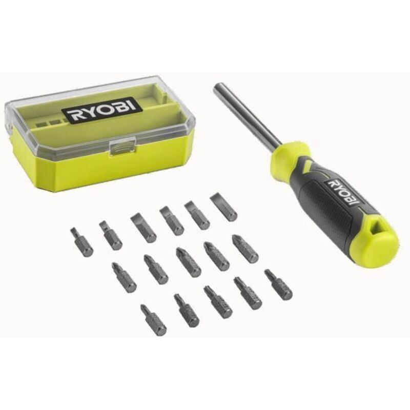 RHSDM1701 Tournevis polyvalent 17 en 1 Poignée ergonomique 16 inserts 25 mm - Ryobi