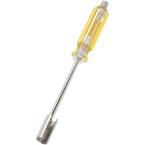 Tournevis Extracteur BNC avec Poignée Ergonomique Jaune - Outil de Démontage Fiable et Résistant
