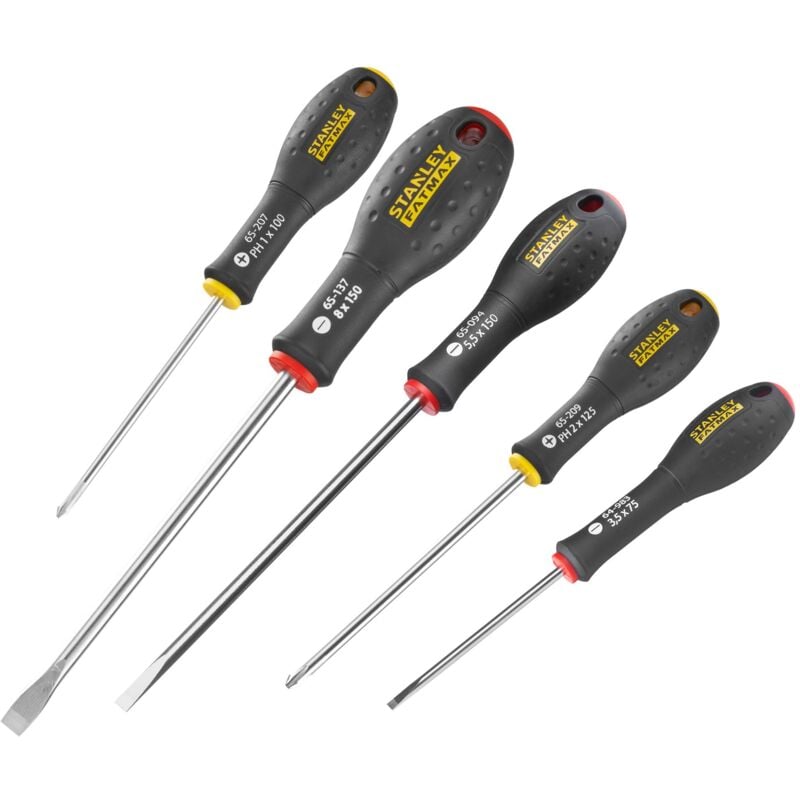 Stanley - Kit de 5 pcs - Tournevis Phillips plat larges fatmax 5pièces