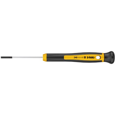 Tournevis felo precision flat screwdriver poignée ergonomique rotative