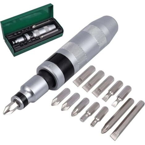 Tournevis Frapper 13 pices 1/2\" Impact Driver Set d\'embouts pour Coupes Hexagonales en Croix pour Usages Lourds